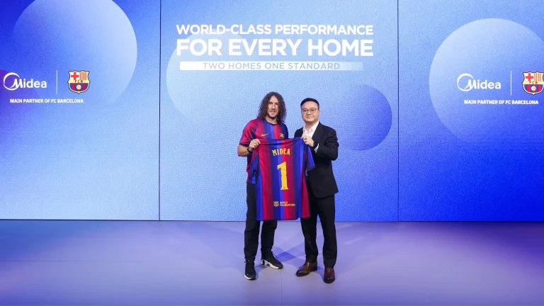 Lenda do FC Barcelona Carles Puyol junta-se à Midea na IFA 2026